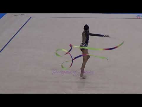 Shasangari NAGARAJAN (MAS) ribbon - 2015 Stuttgart worlds Qualifs
