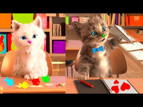 LITTLE KITTEN ADVENTURE PRESCHOOL - FUNNY CAT LEARNING JOURNEY - EDUCATIONAL GAME FOR TODDLERS - YouTube