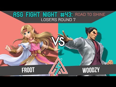 ASG 43: Road to Shine LOSERS ROUND 7 - FROOT (Zelda) vs Woodzy (Kazuya/Mii Brawler)