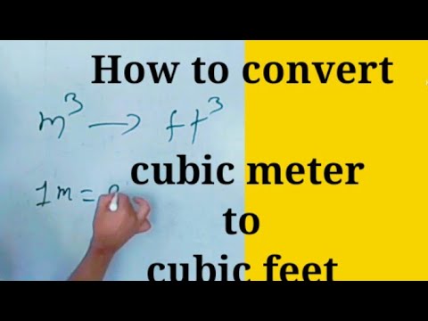 How to convert cubic meter to cubic feet||cubic meter to cubic feet||