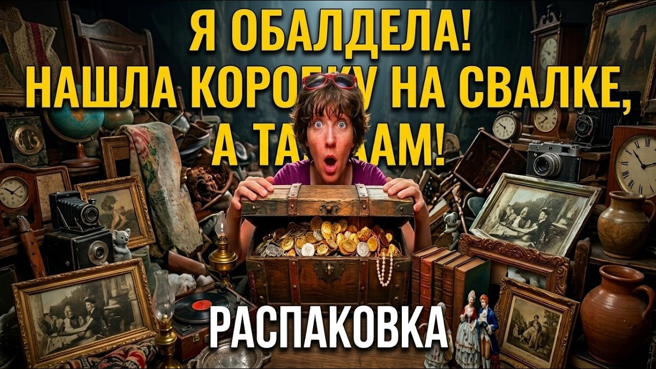 Я ОбАлДеЛа! Нашла коробку на свалке, а ТАААМ! Не мусорка, а ювелирный магазин #