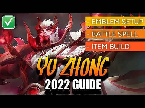 ✅ [New] Yu Zhong 2022 Best Build and Emblem Setup - Exp Laner Tips | Mobile Legends | Pyxel Gaming