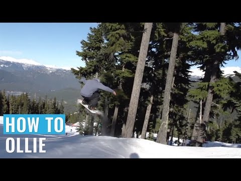 Cноуборд How To Ollie On A Snowboard