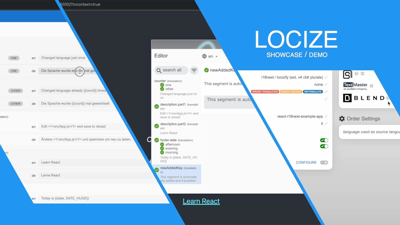 locize - showcase/demo