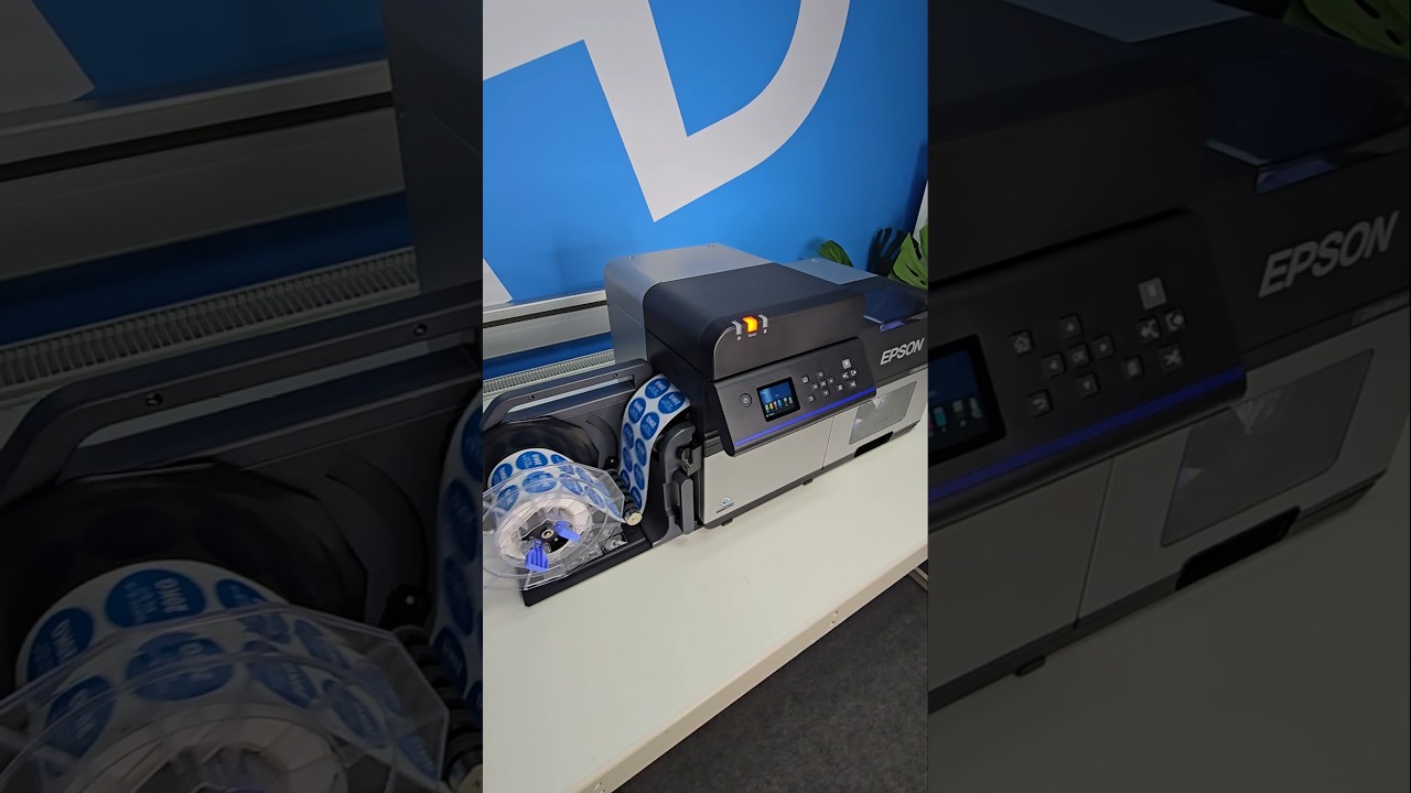 Epson ColorWorks C8000e Industrial Label Printer in Action at HD Labels. #labelprinter #colourlabels