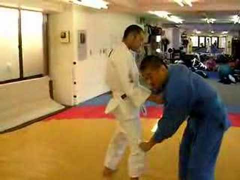 立った状態からのデラヒーバガードとスウィープ(2008-1-19)