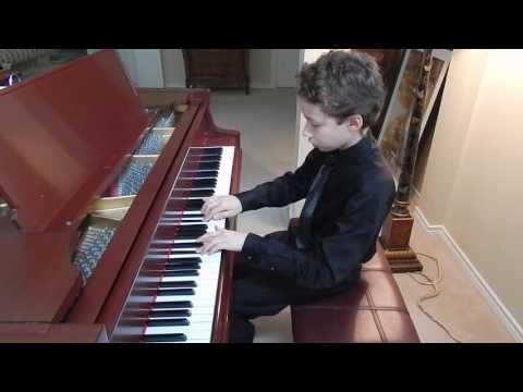 2016-05 Bubby (12 yrs) on piano Cimarosa Sonata 13 G min (2nd Place DeBose Nat'l Piano Competition)