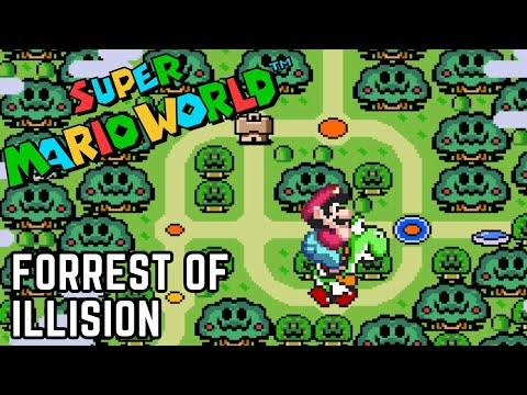 Super Mario World - Forrest of Illusion (Complete Walkthrough, All Exits)