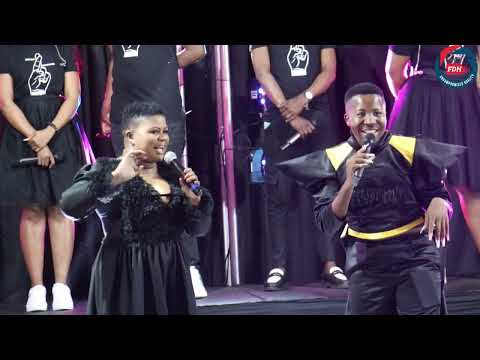 Simon Makgathulela performing at Pinkie Petja's show