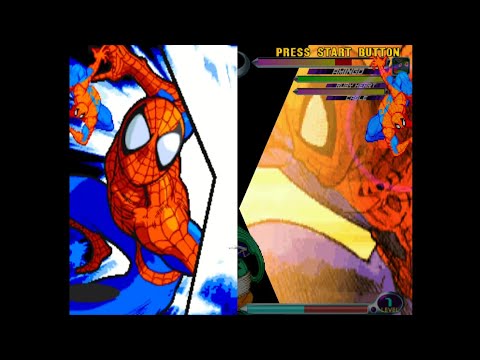 MARVEL VS CAPCOM 1 VS 2 - MVC1 vs MVC2 comparison