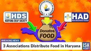 3 Associations Distribute Food in Haryana