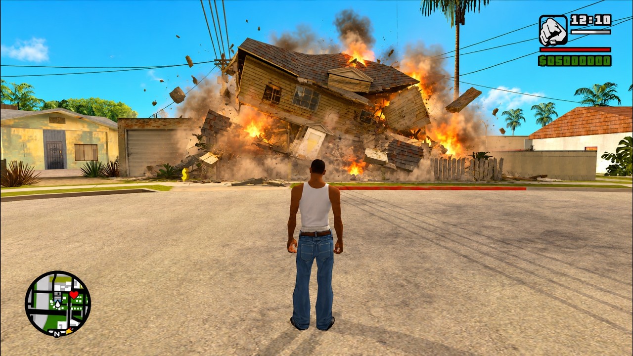 Теперь Можно РАЗРУШАТЬ Любые ЗДАНИЯ в GTA San Andreas! (Моды)