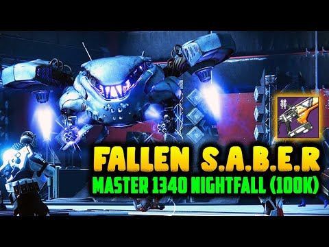 Destiny 2 - Easy "Fallen S.A.B.E.R" Master 1340 (100k) Nightfall Ordeal | -10 Power Under