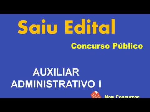 Edital e apostila para Auxiliar Administrativo I  -Concurso CRESS - PE 2017