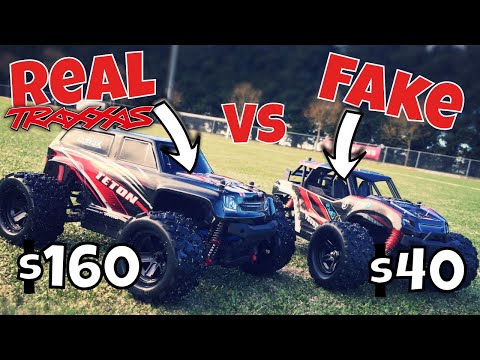 Traxxas Vs Clone! Cheap Chinese 1/18 Scale rc car Vs LaTrax Teton!
