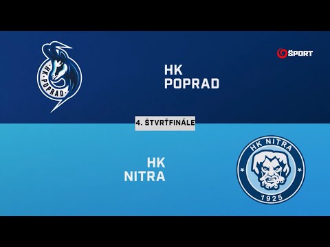 Štvrťfinále play-off: HK Poprad – HK Nitra 3:4 pp, stav série: 1:3