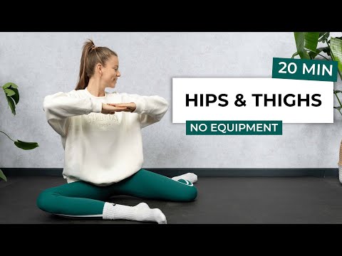 20 MIN HIPS & THIGHS WORKOUT - Pilates Workout (No Equipment)