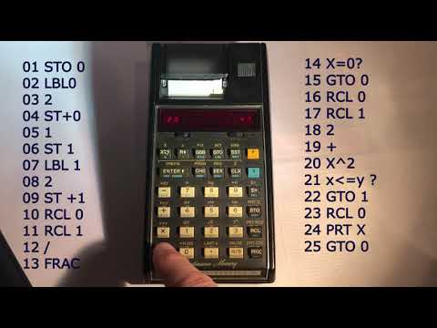 PPNW #4/12 - Printing prime numbers with HP-19C || Casio.ledudu.com
