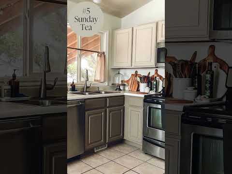 Top 6 chalk style paint colors for kitchen cabinets #kitchencabinets #chalkpaint #kitchenpaintcolor