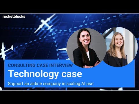 BCG Technology consulting case interview: Airline AI (w/ McKinsey and BCG consultants)