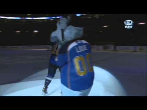 Cody Hodgson snapshot PPG 2-1. Last min of game. Buffalo Sabres vs St. Louis Blues 4/1/14 NHL