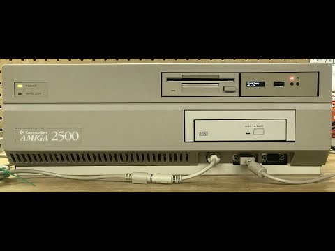 Amiga 2500 up and Running, custom oled Gotek and matching Paint.