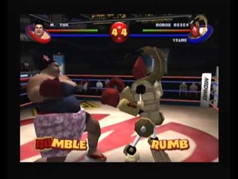 Ready 2 Rumble Boxing Round 2, Dreamcast, Mama Tua vs Robox Rese4