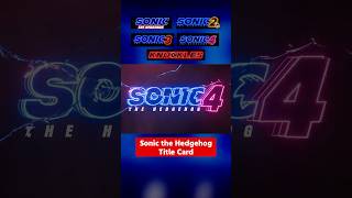 ソニック映画タイトルロゴアニメーションまとめ【1～4 & Knuckles】