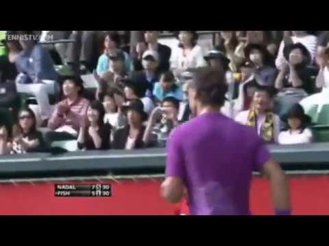 Rafa Nadal catches a "Fish" up the line! | Tokyo 2011