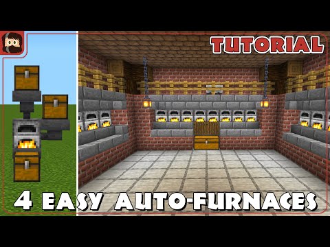 4 Automatic Furnace Setups ANYONE Can Make In Minecraft 1.19
