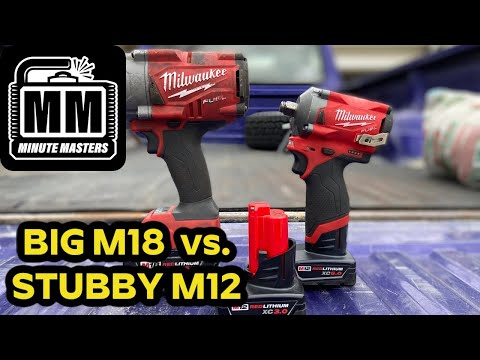 Milwaukee M12 Fuel Stubby 1/2" Impact Wrench VS. M18 1/2" Fuel Impact Wrench VS Lug Nuts