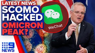 Scott Morrison hackeado, casos de COVID-19 da Omicron devem cair | 9 Notícias Austrália