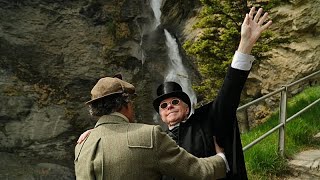 Sherlock-Holmes-Tag: Fans stellen legendäre Szene in den Alpen nach