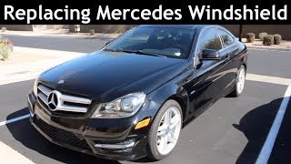 My Mercedes windshield broke!  Fuyao Review for C Class W204