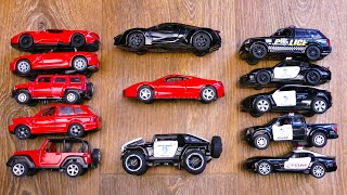 Download the video "lets picked box with realistic diecast,Porsche,McLaren,ford,BMW,Lamborghini,Camaro,Police Sportcar"