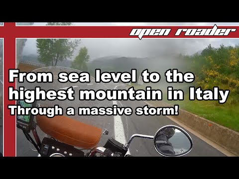 From sea level to the highest mountain in Italy, through a massive storm!