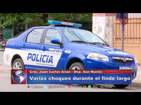 Accidentes de tránsito del fin de semana
