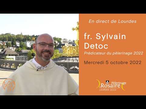 Frère Sylvain Detoc commente sa prédication de la messe d'ouverture du Rosaire 2022