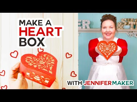 Paper Heart Box - Made on a Cricut!