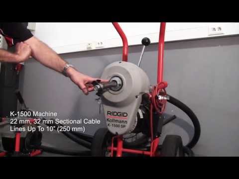 Sectional Drain Cleaning Machines