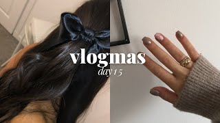 Vlogmas Day 15 | baking melted snowman cookies & shopping