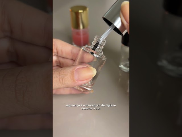 Esmalte Cilíndrico Natural e Dourado 10ml