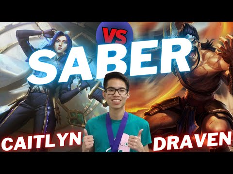 SABER | CAITLYN VS DRAVEN | ADC GAMEPLAY | Patch 15.5 / Season 15 | #LeagueofLegends