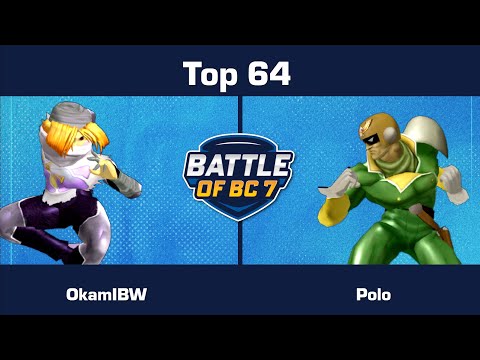 OkamIBW (Sheik) vs Polo (Captain Falcon) - Top 64 - Melee Singles | BoBC7