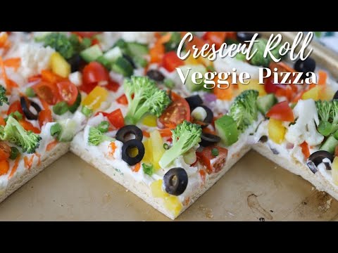 Crescent Roll Veggie Pizza