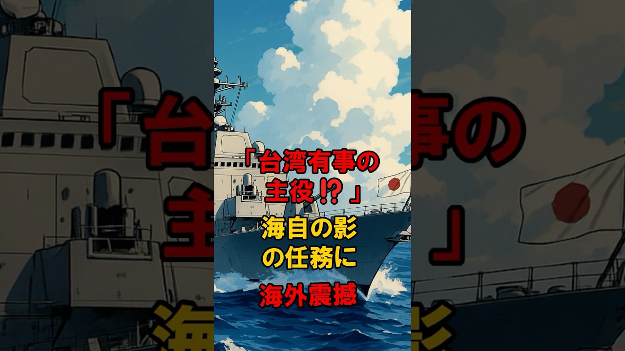 「台湾有事の主役⁉️」海自の影の任務に海外震撼 #海外の反応