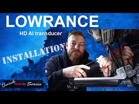 Lowrance HD AI 3in1 transducer- Basic look at bracket size compared to AI 3 in 1.
