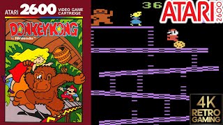 Donkey Kong Atari 2600 4k Gameplay