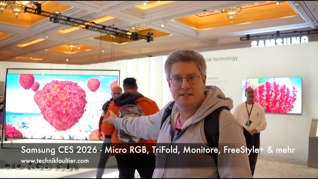Samsung CES 2026 - Micro RGB, TriFold, Monitore, FreeStyle+ & mehr
