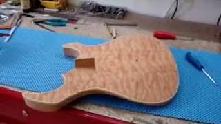 Morgoth GNG, fine handmade guitars, making a tight neck joint fit, test.
